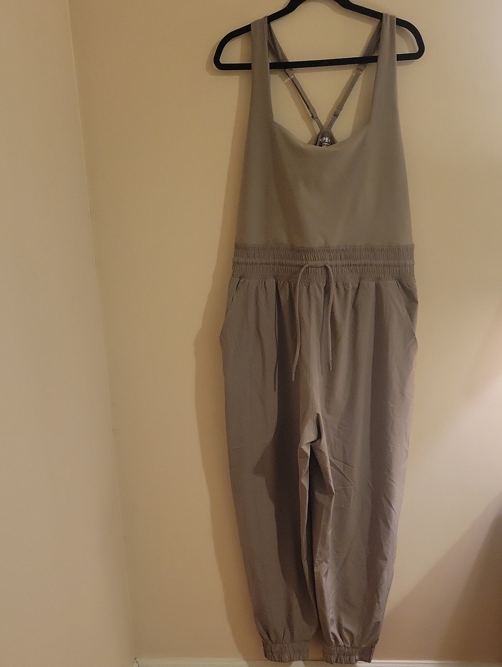 #5 Casual Grey Women's Jumpsuit with Drawstring Waist